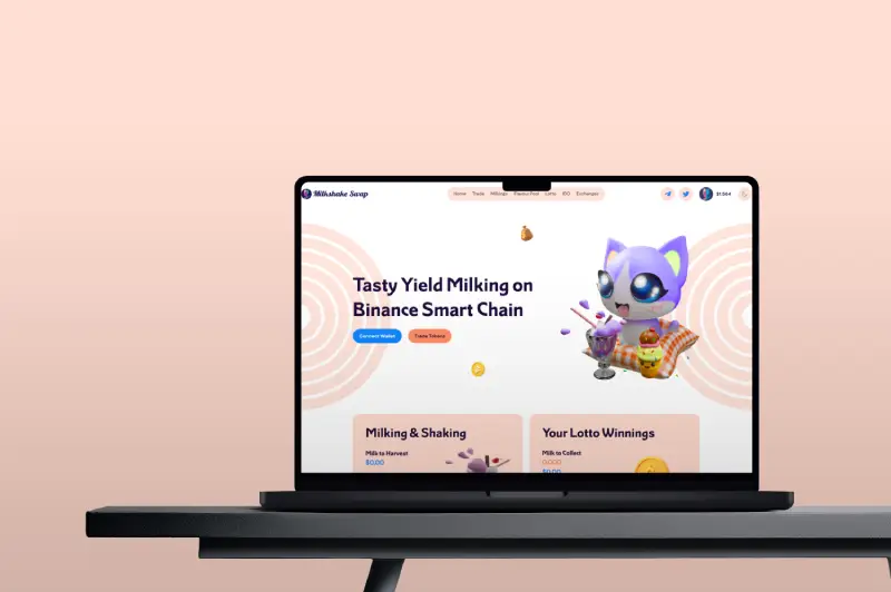 MILKSHAKE SWAP — DeFi yield farming (BSC) preview